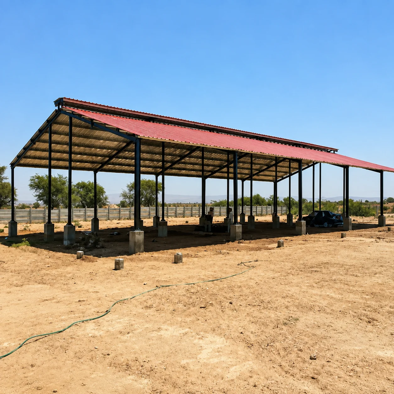 Modern Cow Farm Shed — Maharashtra