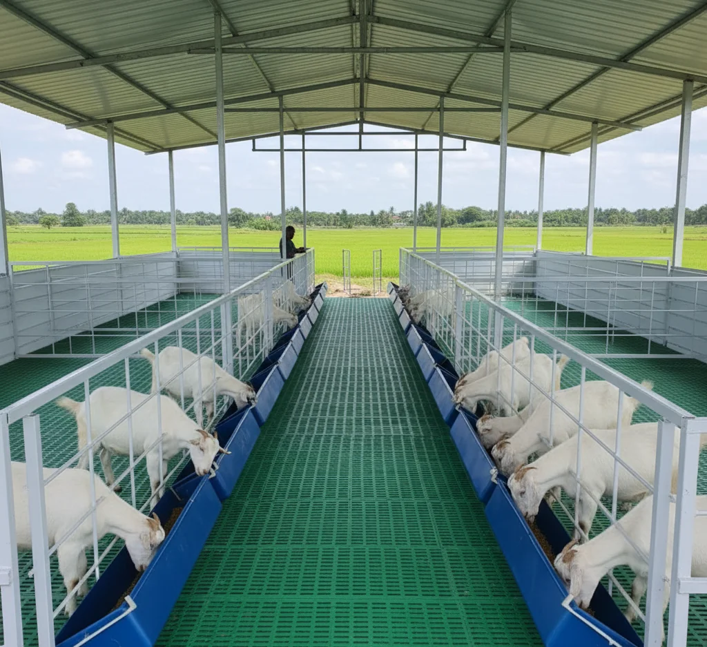Hi-Tech Goat & Livestock Shed — Sangli